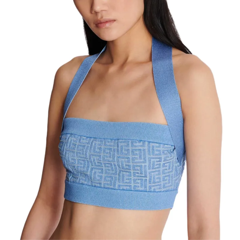 BALMAIN FW24 Camisole Women's Blue-3