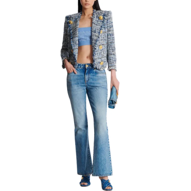 BALMAIN FW24 Camisole Women's Blue-6