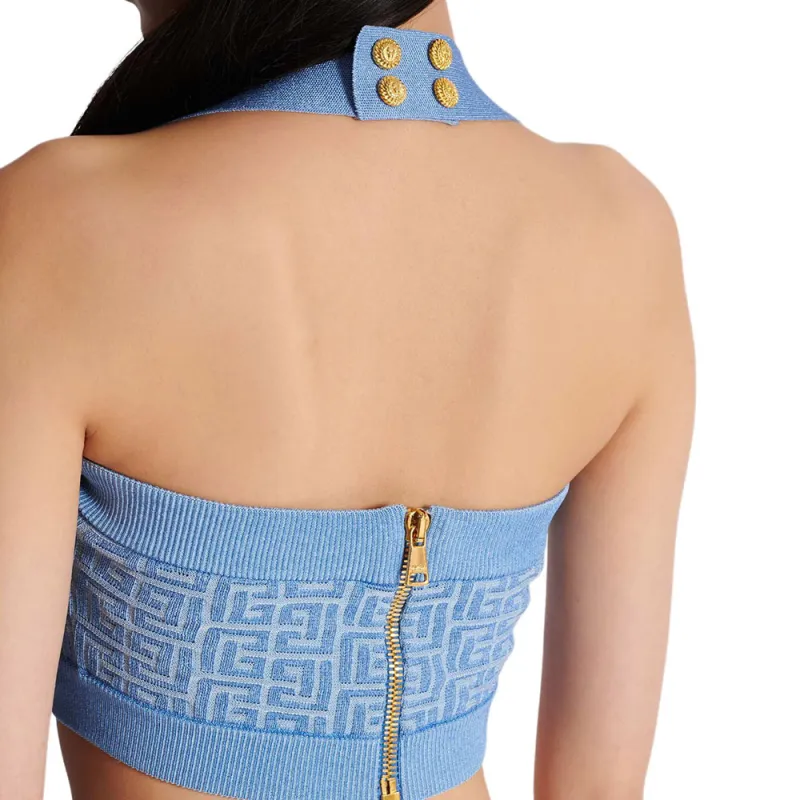 BALMAIN FW24 Camisole Women's Blue-7