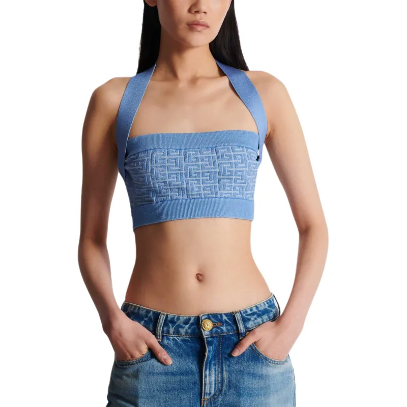 BALMAIN FW24 Camisole Women's Blue-2