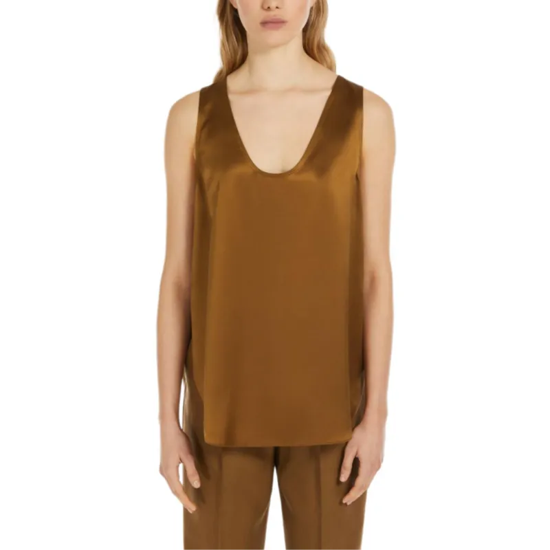 MaxMara Filly V Neck Sleeveless Top-1