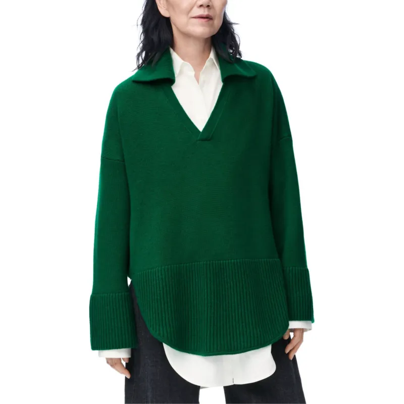 LOEWE FW24 Cashmere Sweater Women's Green-2