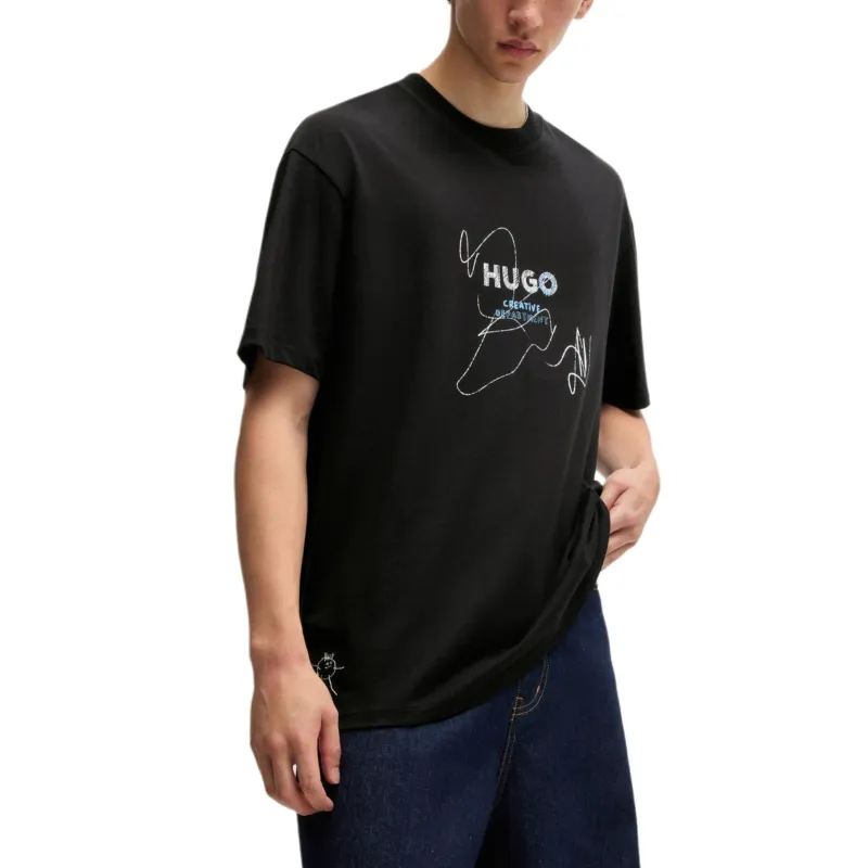 HUGO BOSS FW24 T Shirt Men's Black-1