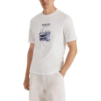 Brunello Cucinelli Tokyo Printed Crewneck T Shirt