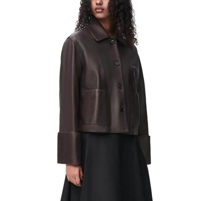 LOEWE Turn Up Jacket 'Brown'-2