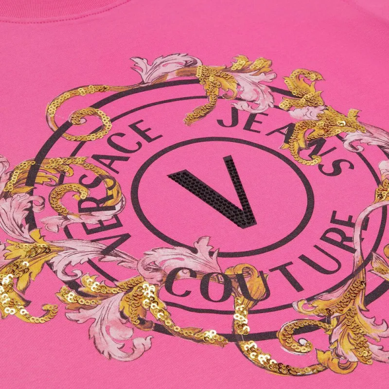 VERSACE Baroque Logo T Shirt-5