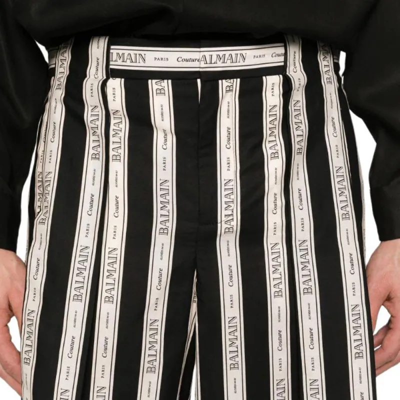BALMAIN Striped Shorts-4