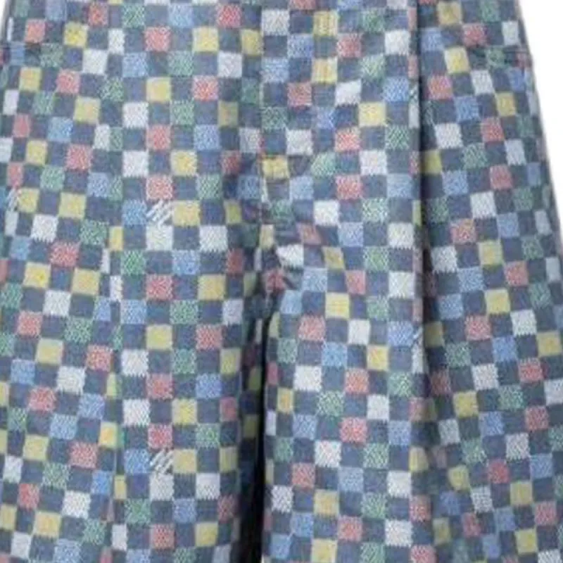 LOUIS VUITTON Damier Wide Chambray Shorts-3