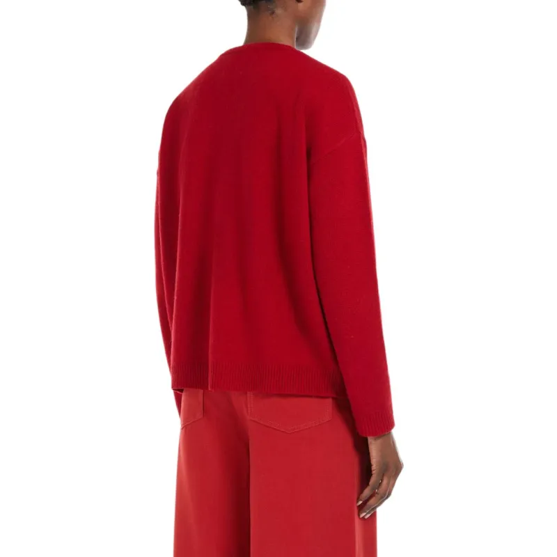MaxMara Logo Embellished Crewneck Jumper-2