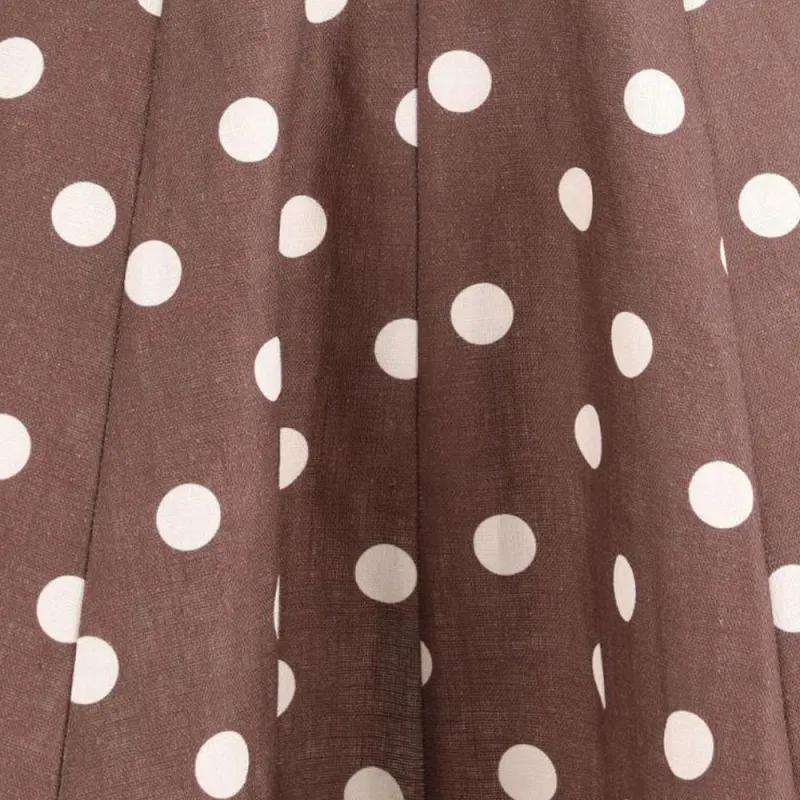 Zimmermann Polka Dot Printed Flared Sleeveless Dress-5