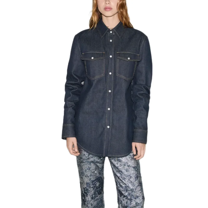 GUCCI SS25 Shirt Women's Dark Blue-2