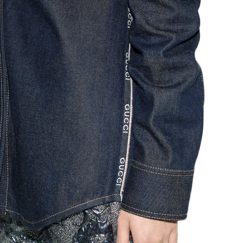 GUCCI SS25 Shirt Women's Dark Blue-7