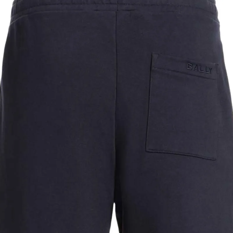 BALLY SS25 Knitted Sweatpants Men's Dark Blue-4