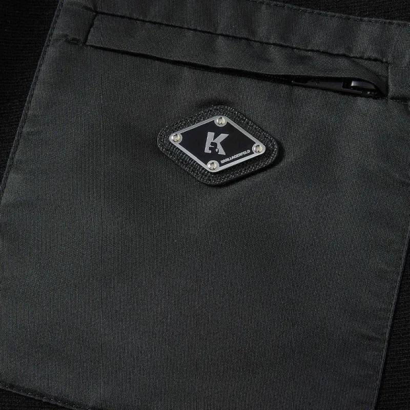 KARL LAGERFELD FW24 Casual Pants Men's Black-3