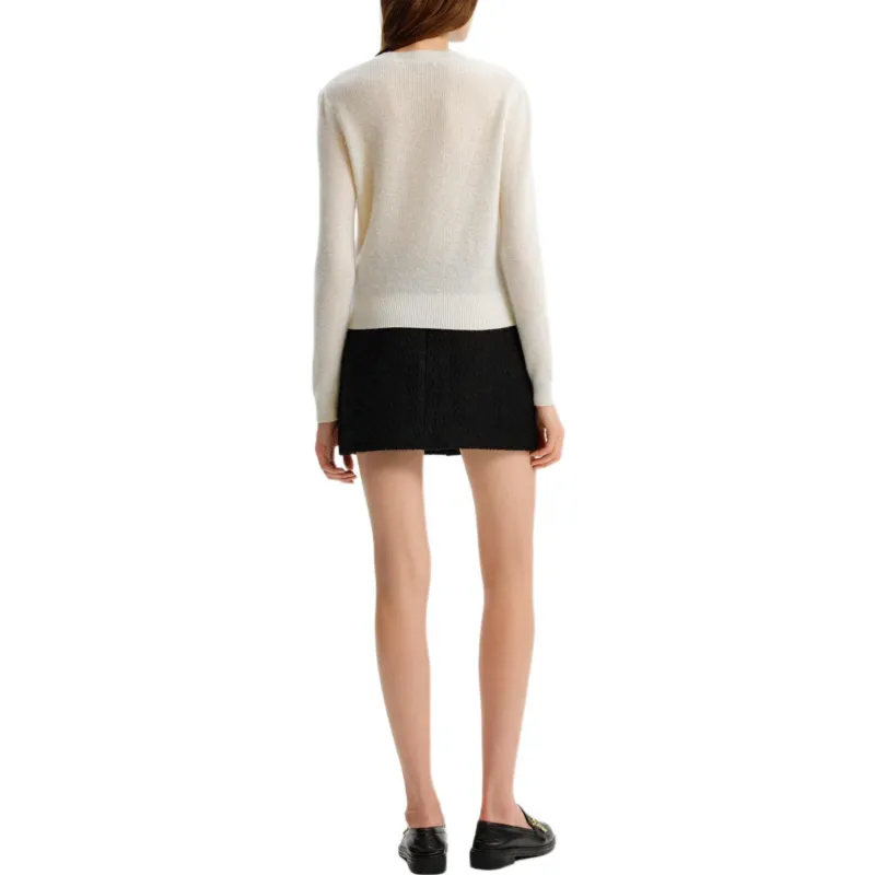 KARL LAGERFELD FW24 Cashmere Sweater Women's Beige-2