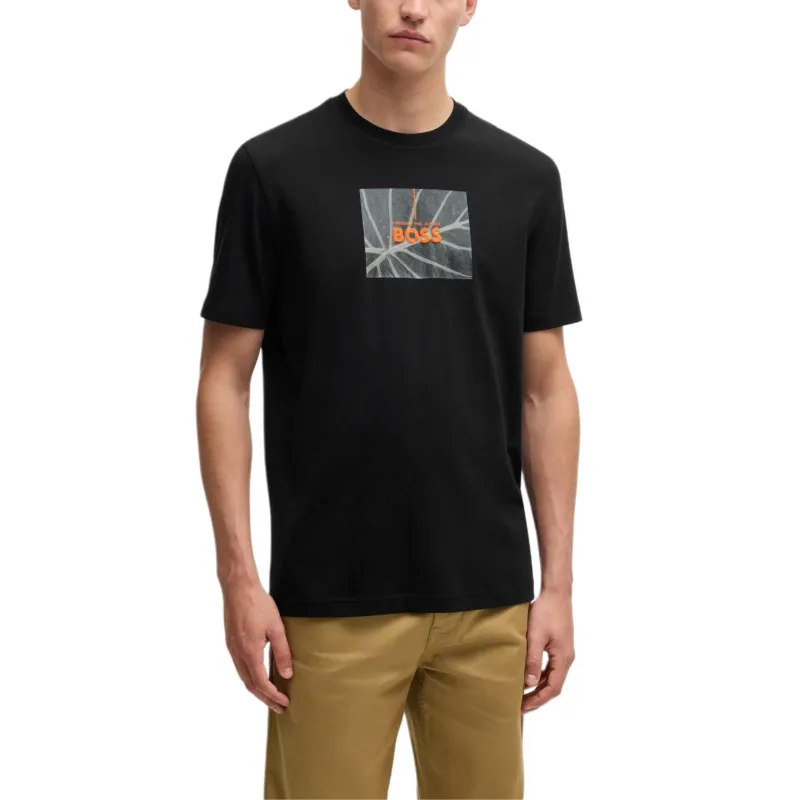 HUGO BOSS Logo appliqué T shirt-1