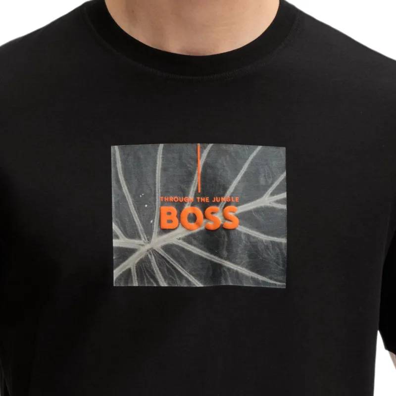 HUGO BOSS Logo appliqué T shirt-4