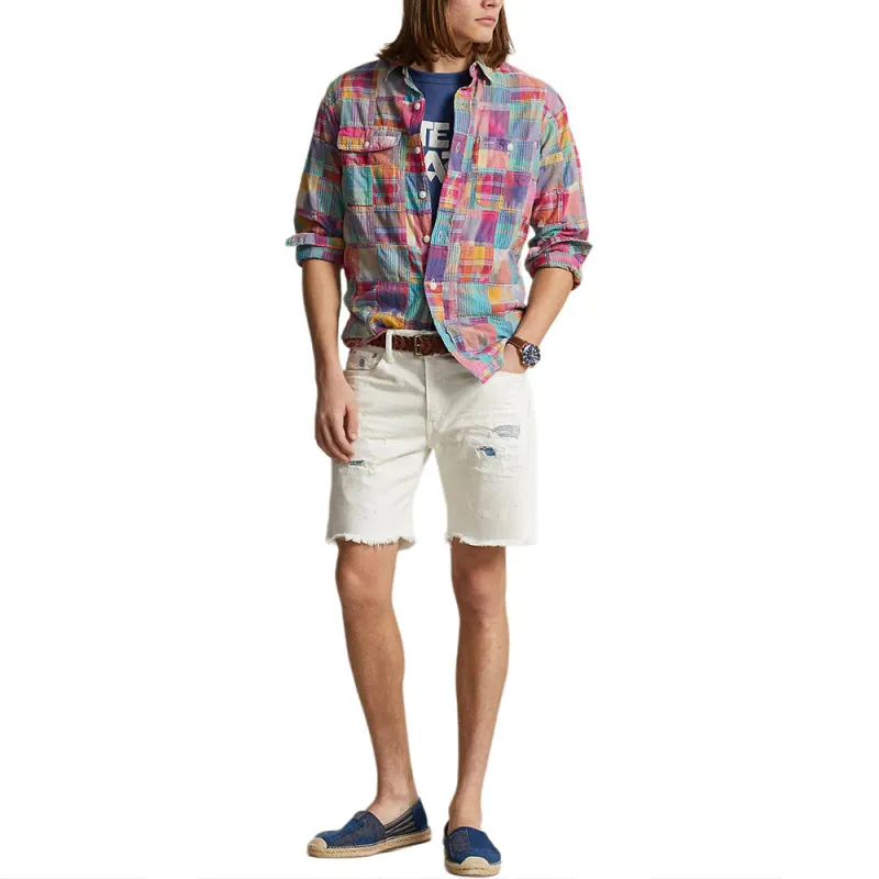 Polo Ralph Lauren Denim Shorts Men's White-3