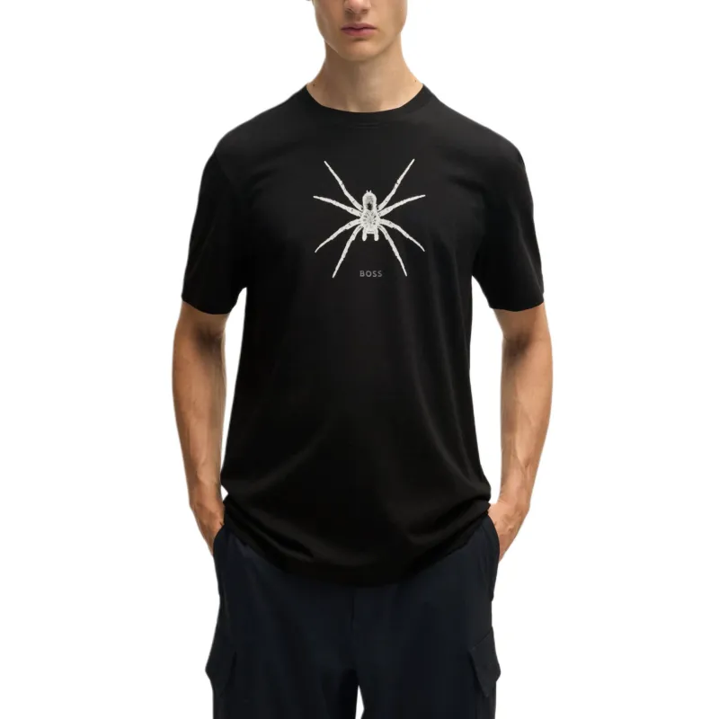 HUGO BOSS Seasonal print Cotton T shirt-1