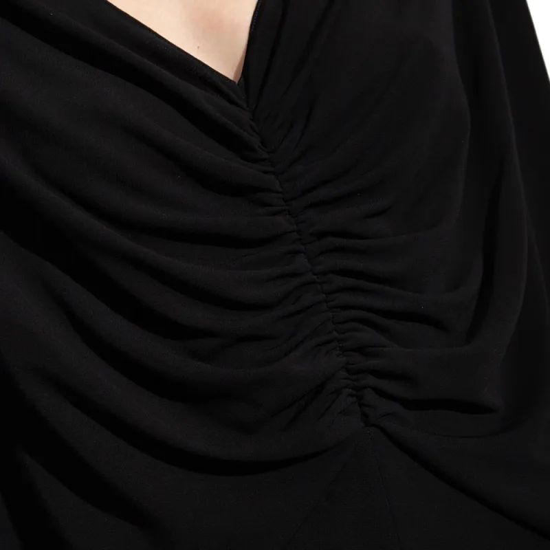 SAINT LAURENT Long Sleeved Dresses Women's Black-4