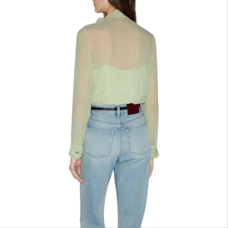 GUCCI SS25 Shirt Women's Mint Green-3