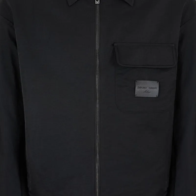 EMPORIO ARMANI Crinkle Nylon Blouson With Zip-3
