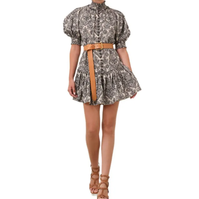 Zimmermann Wylie Lantern Mini Dress-1