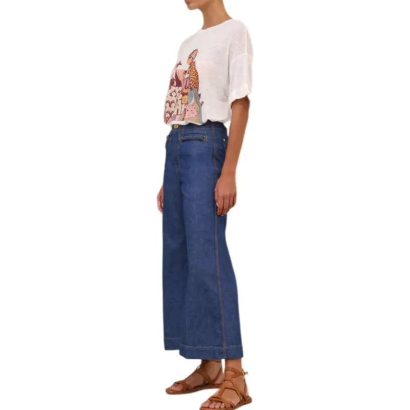 Zimmermann SS25 T-Shirt Women's Ivory White-4