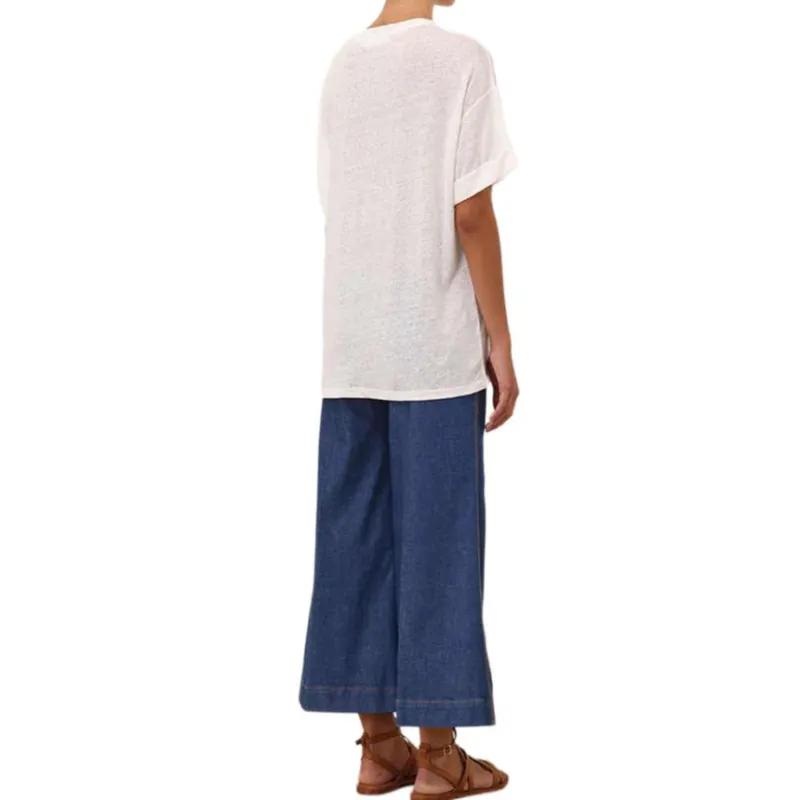 Zimmermann SS25 T-Shirt Women's Ivory White-3