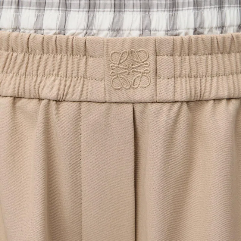 LOEWE Wide Leg Cropped Trousers-4