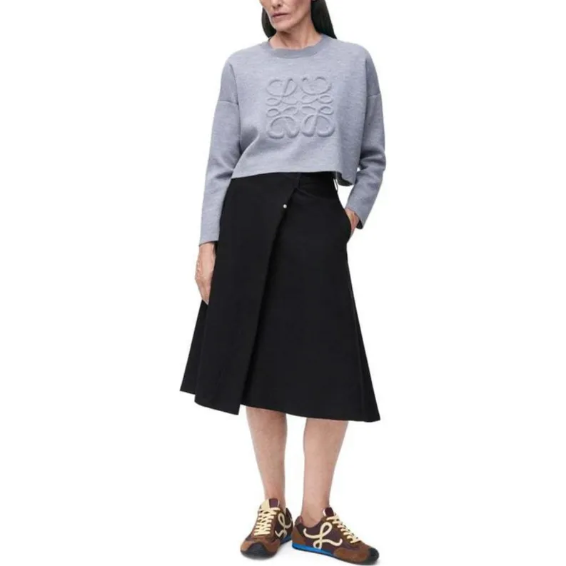 LOEWE SS25 Casual Long Skirts Women's Black-1