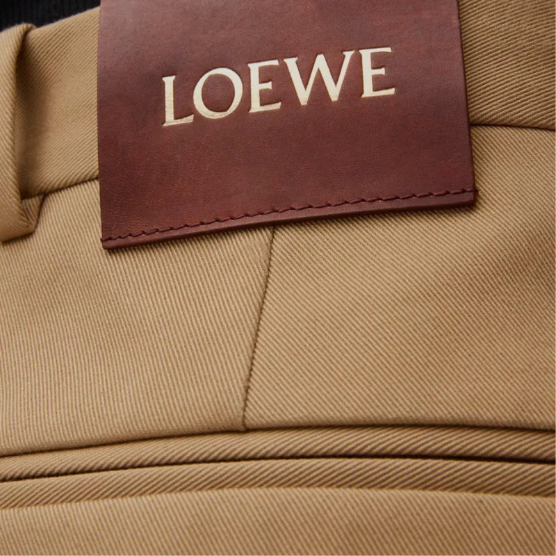 LOEWE SS25 Casual Pants Men's Beige-4