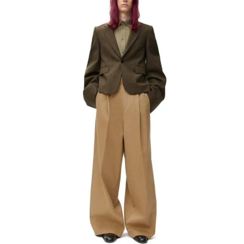 LOEWE SS25 Casual Pants Men's Beige-1