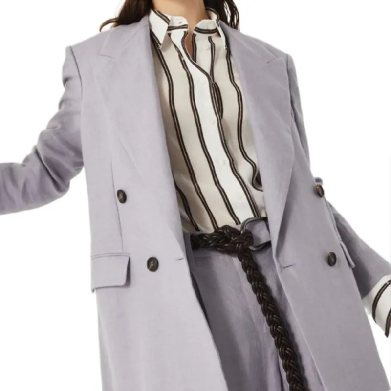 Brunello Cucinelli Double Breasted Long Sleeved Blazer-5
