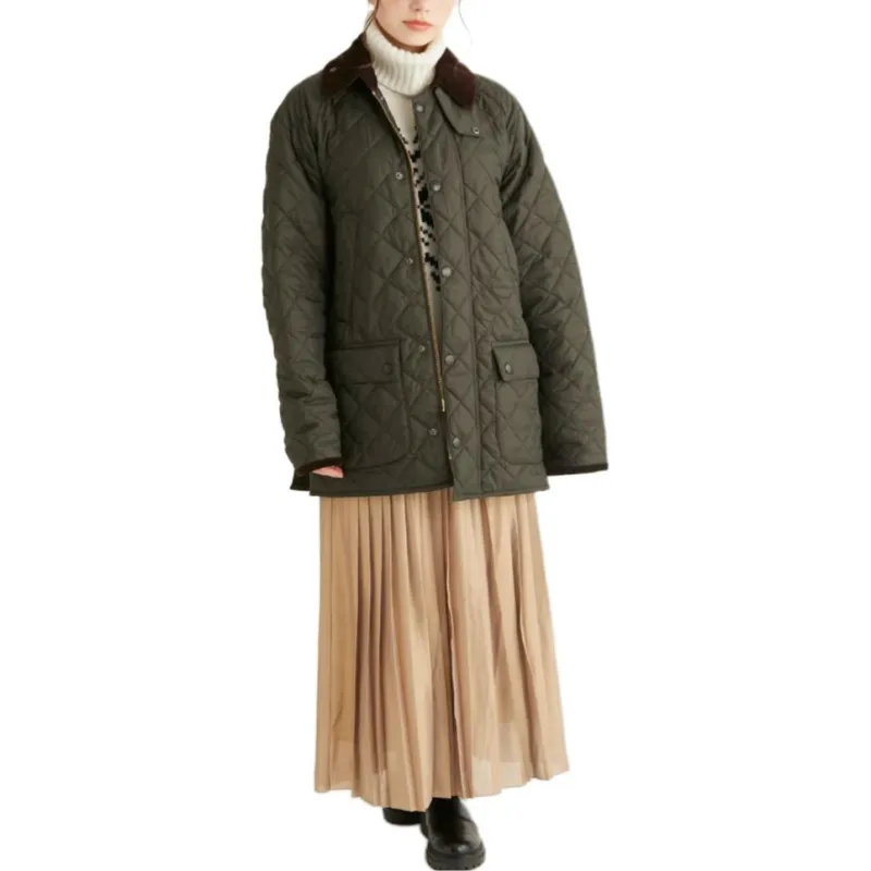 BARBOUR Puffer Jacket Women's Green-9