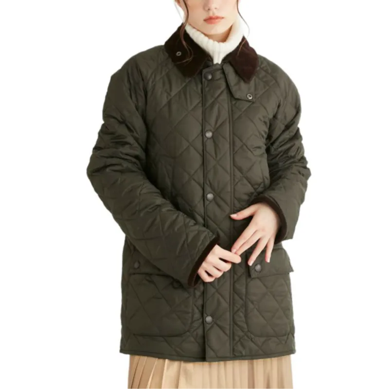 BARBOUR Puffer Jacket Women's Green-5