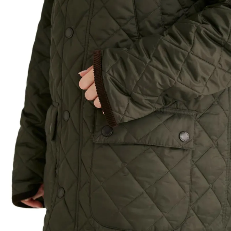 BARBOUR Puffer Jacket Women's Green-11
