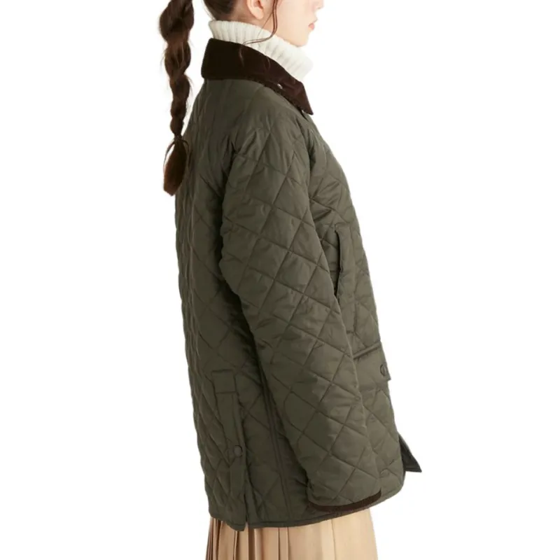 BARBOUR Puffer Jacket Women's Green-7