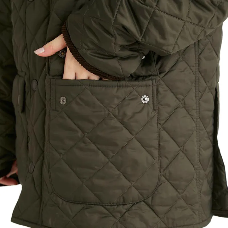 BARBOUR Puffer Jacket Women's Green-10