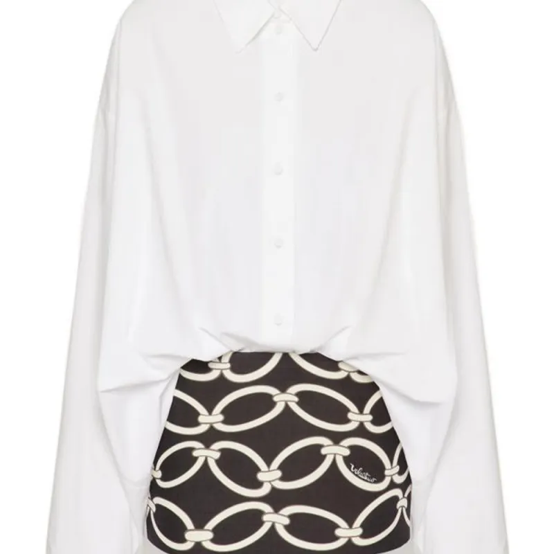 Valentino Chain 1967 Long Sleeved Mini Dress-4