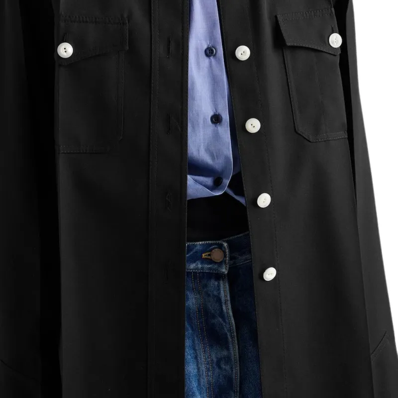 PRADA Wool Gabardine Coat-3