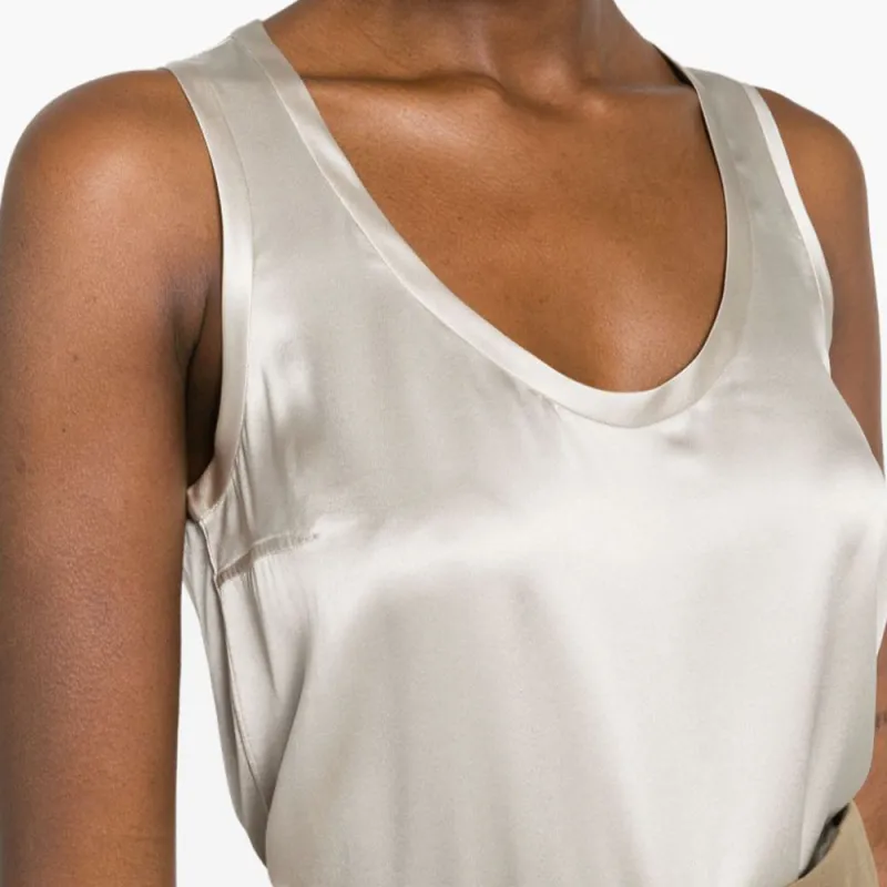 Brunello Cucinelli Scoop Neck Sleeveless Top-4