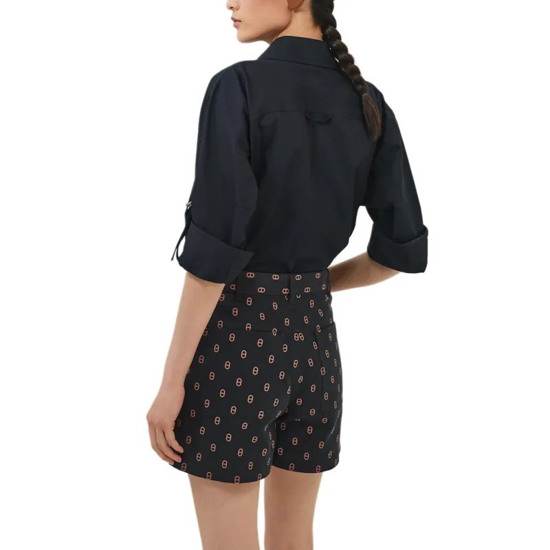 HERMES Casual Shorts Women's Blue-0