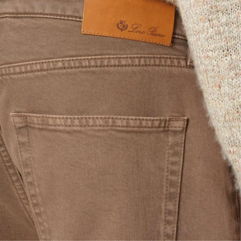 Loro Piana Logo Patch Straight Leg Trousers-6
