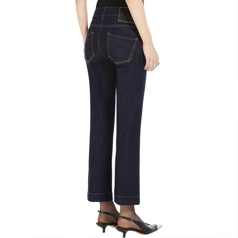 SportMax Logo Patch Low Waist Jeans-3