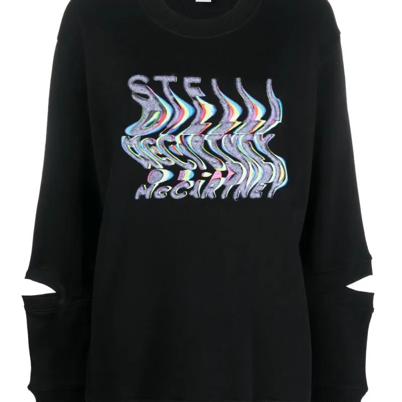 Stella McCartney Logo Detailed Oversized Sweatshirt-4