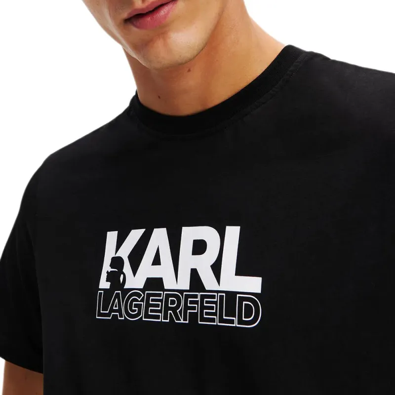 KARL LAGERFELD / Karl Lagerfeld Jeans Stack logo T shirt-4