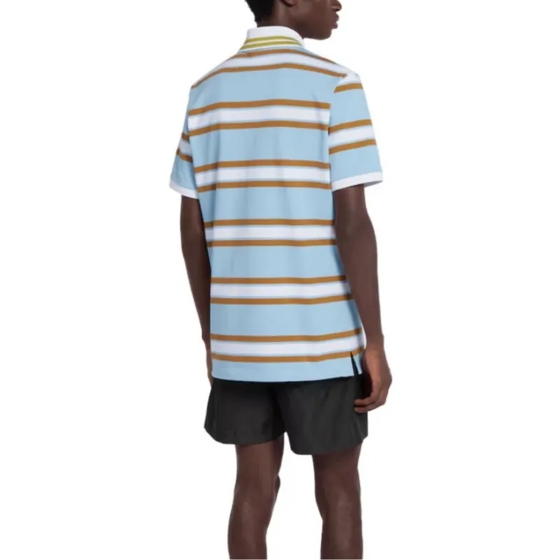 GUCCI SS25 Polo Shirt Men's Light Blue-3