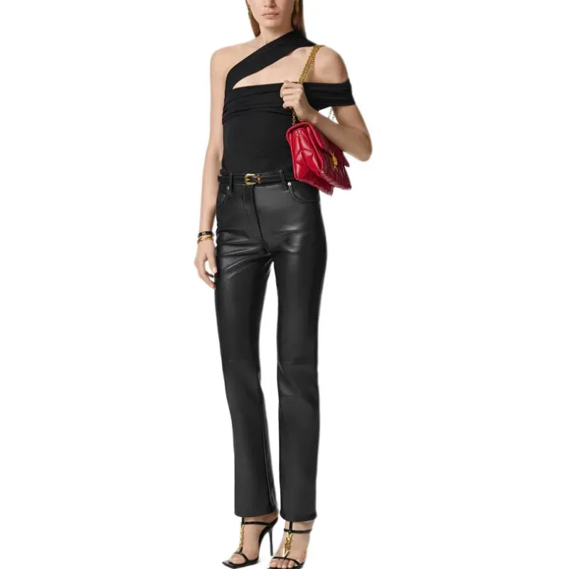 VERSACE One Shoulder Top-2