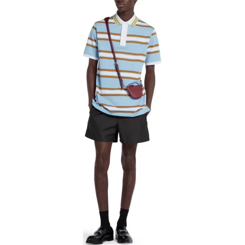 GUCCI SS25 Polo Shirt Men's Light Blue-1